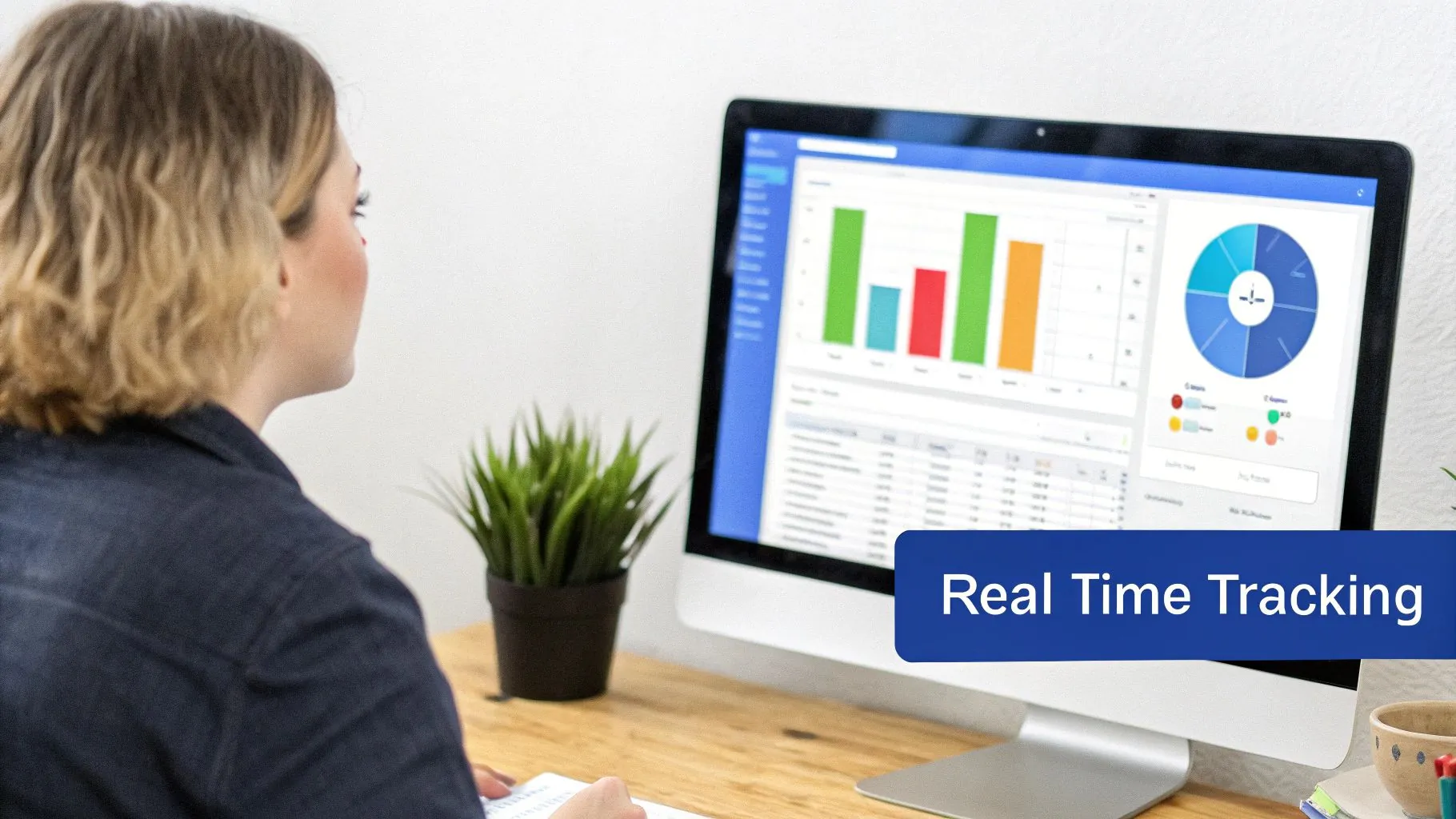 A modern, clean dashboard interface showing various investment performance charts and metrics, representing PopaDex's platform.