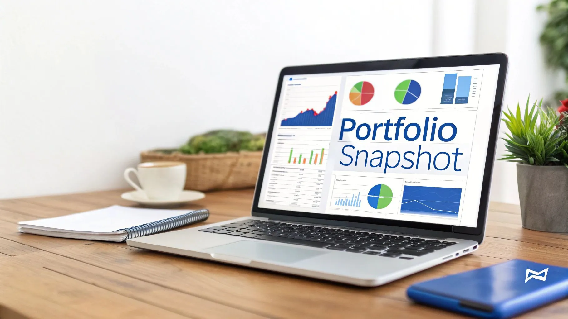 A person analyzing financial charts and data on multiple screens, representing portfolio management.