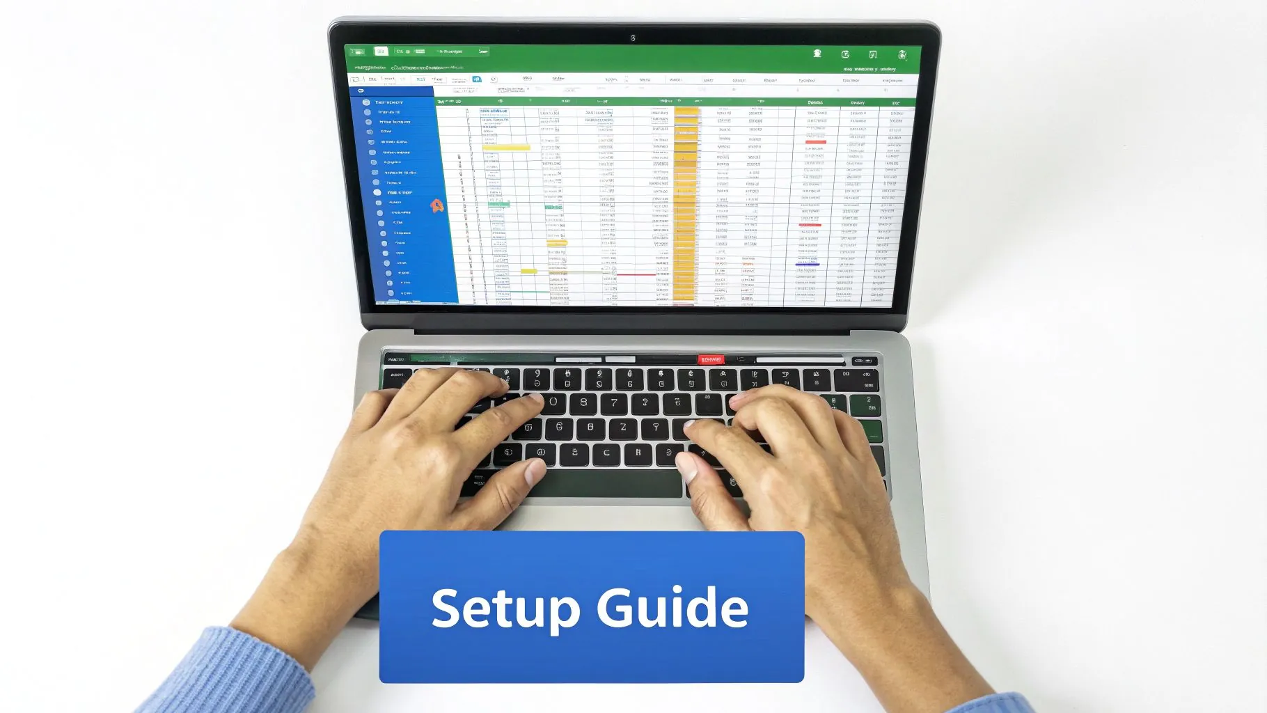 A dynamic financial dashboard on a laptop screen showing graphs and key metrics.