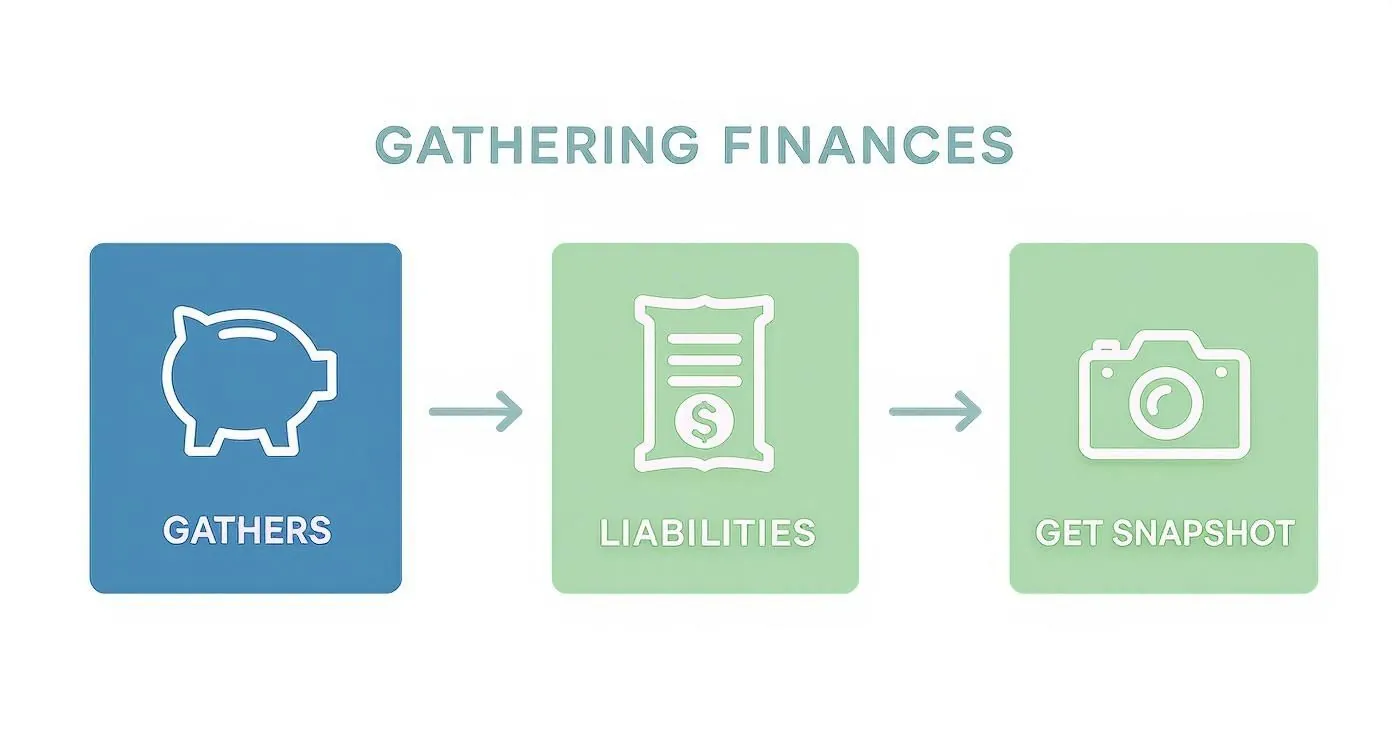 Infographic about free net worth calculator