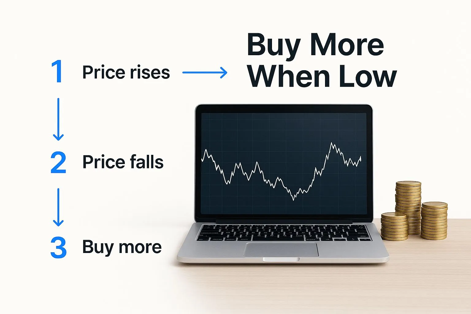 Infographic about what is dollar cost averaging