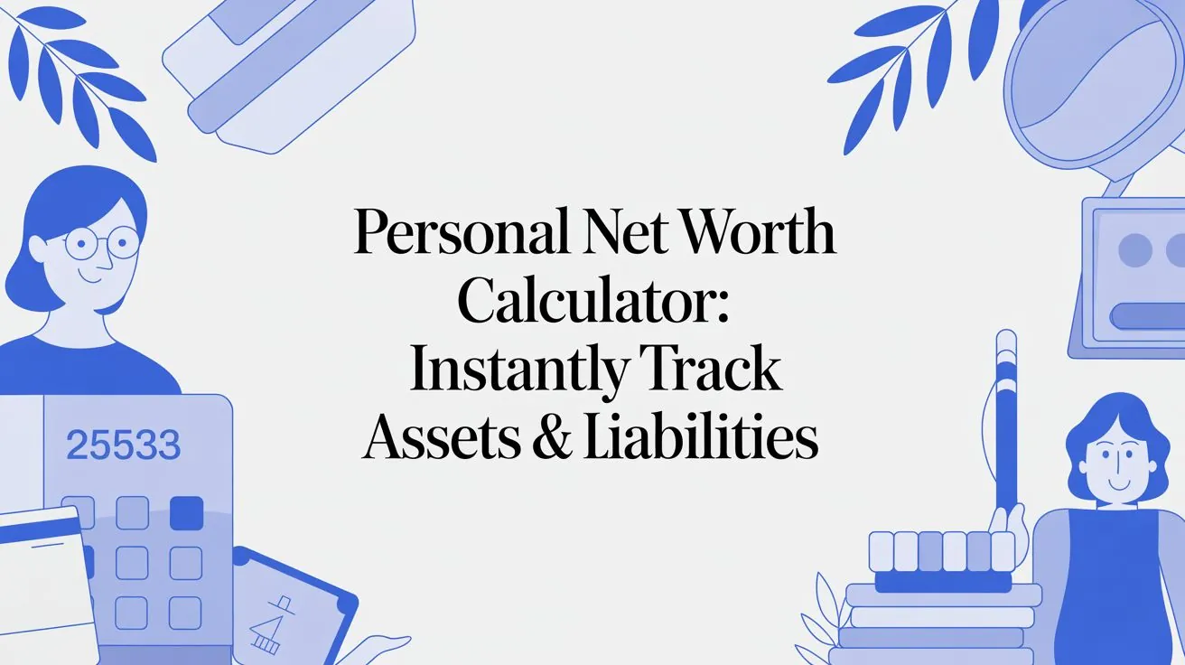 Personal Net Worth Calculator: Instantly Track Assets & Liabilities