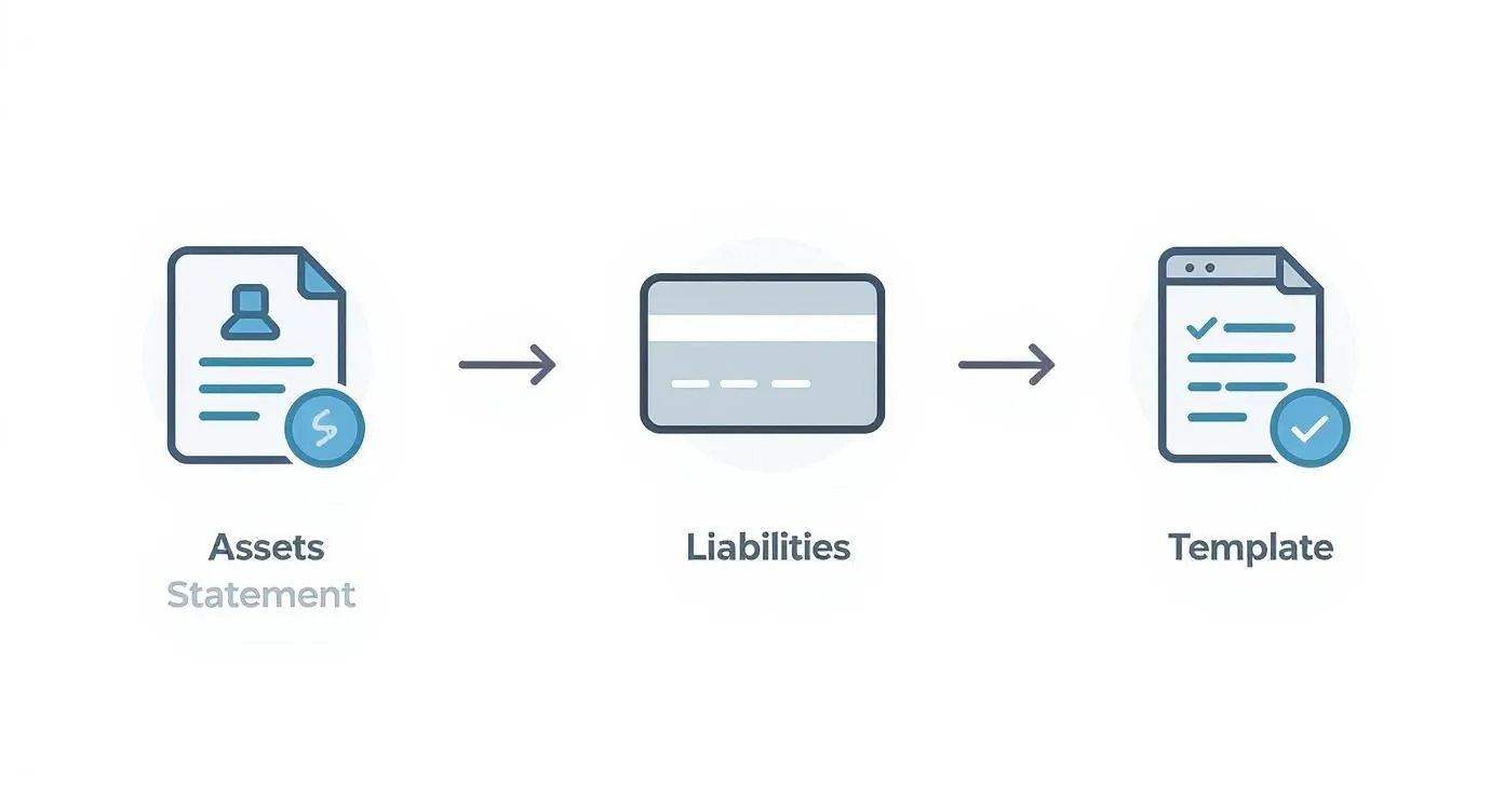 Infographic about personal financial statement template