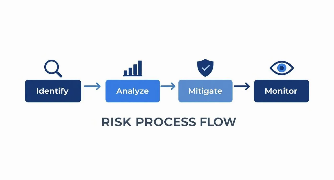 Infographic about what is financial risk management