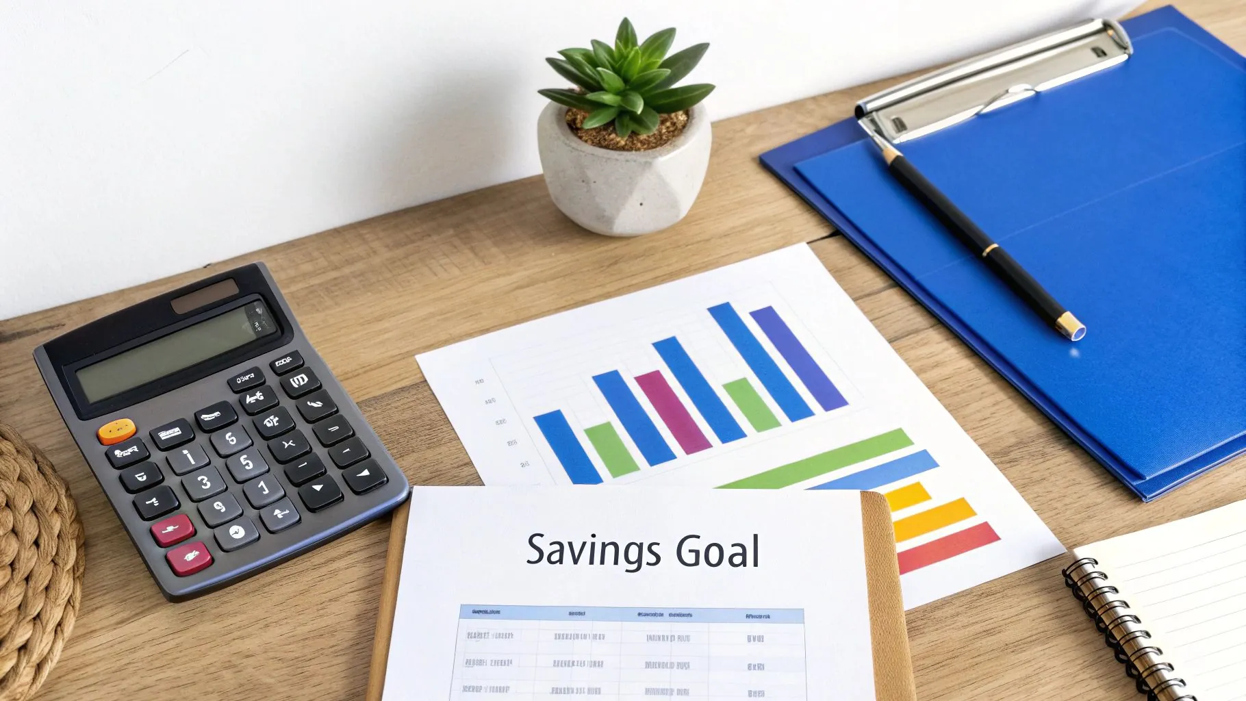 A couple planning their finances for retirement together.