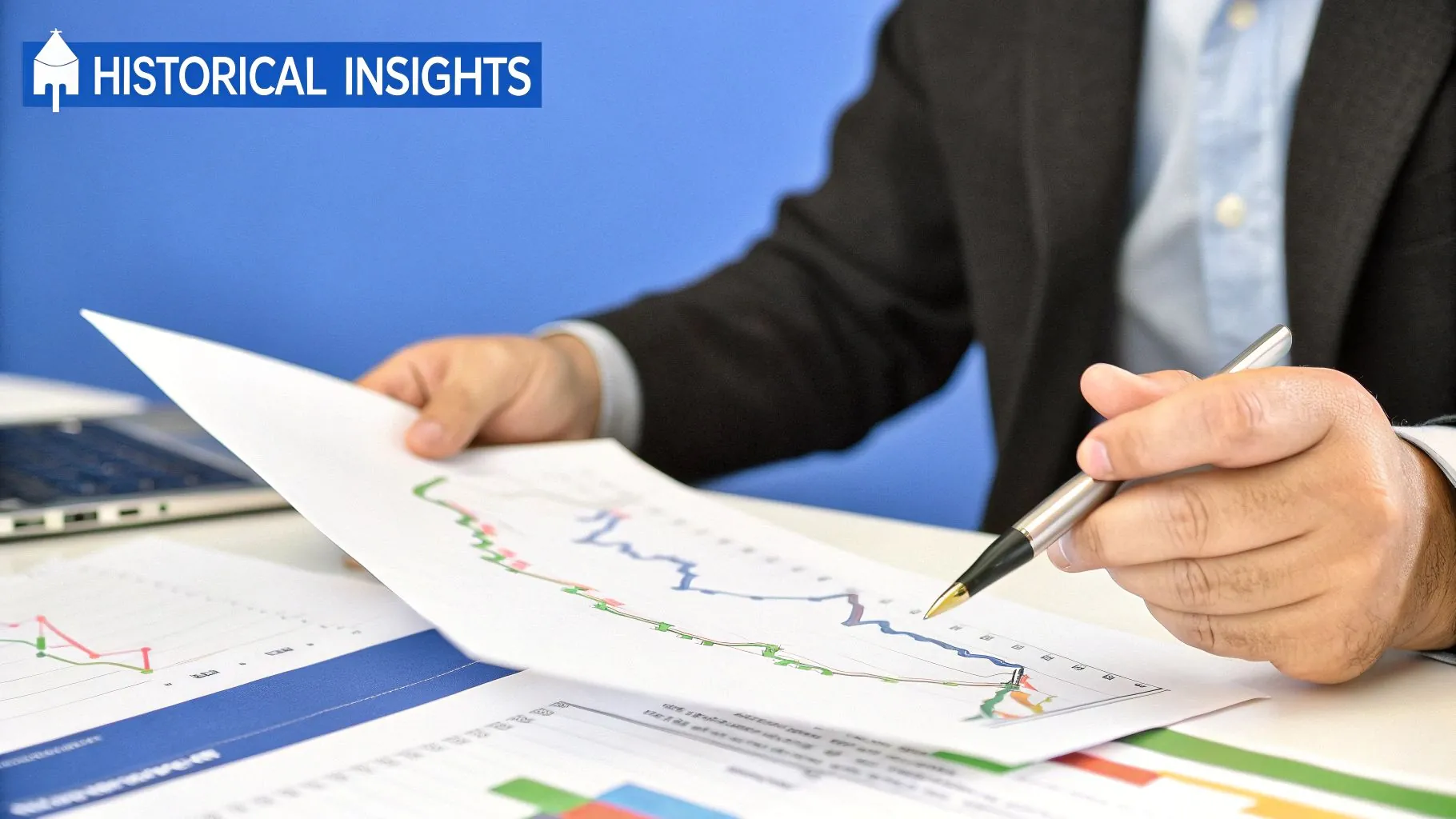 A graph showing historical currency exchange rate data over time.
