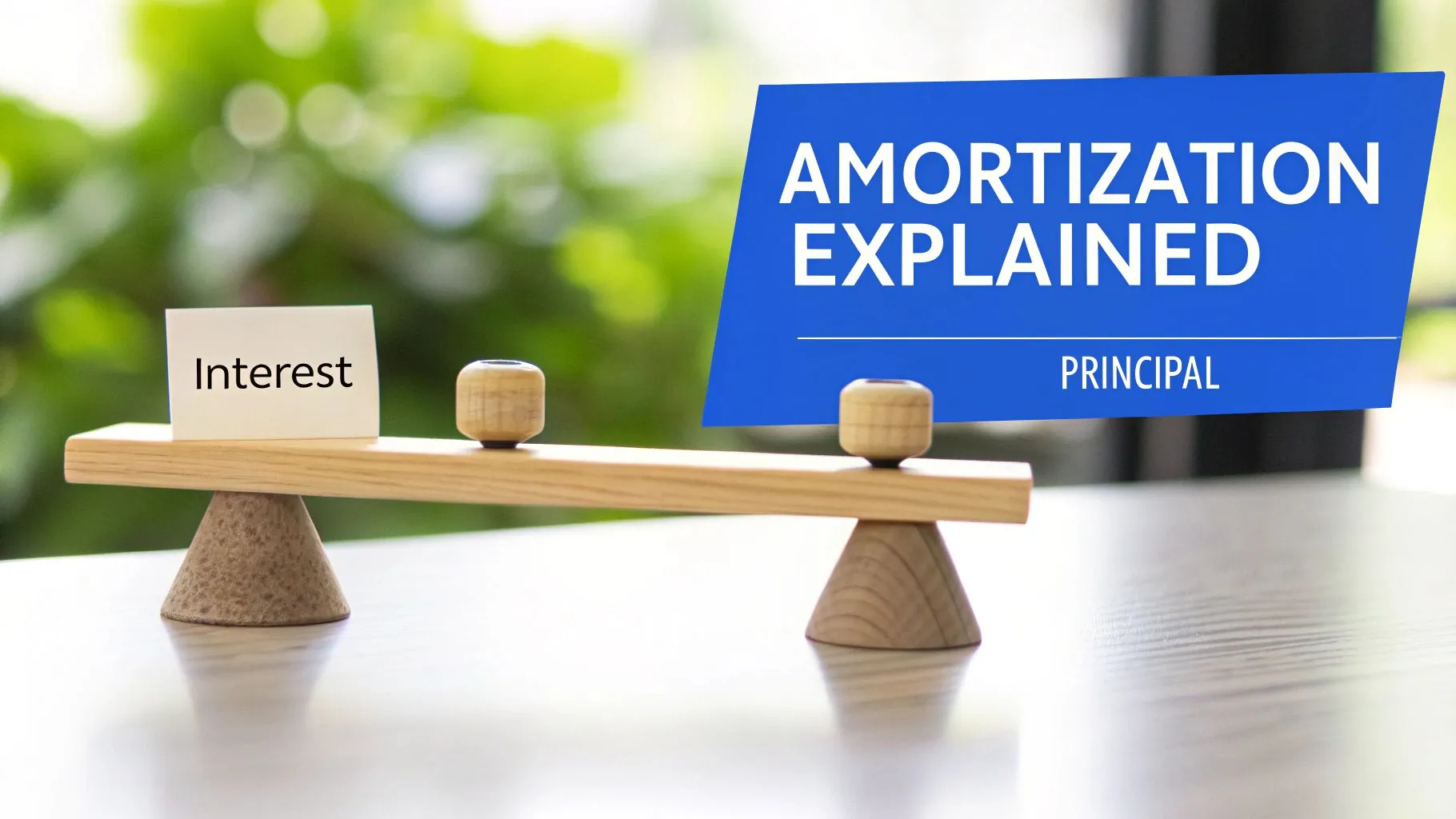 A friendly graph showing the relationship between principal and interest payments over the life of a mortgage loan